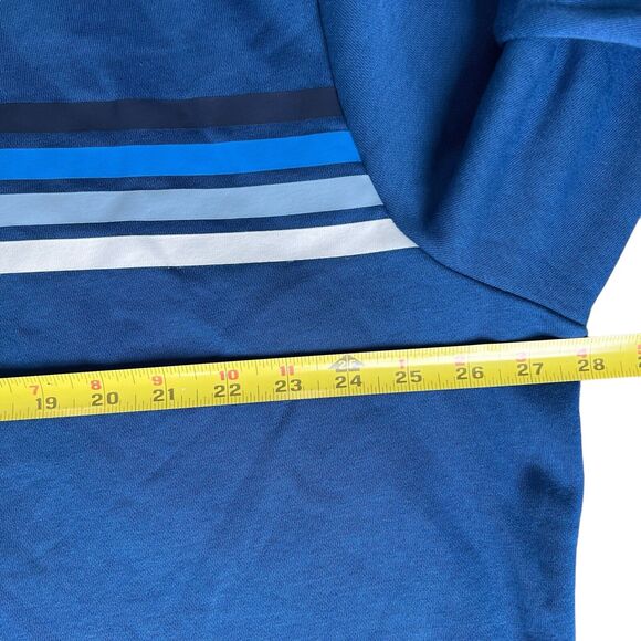 New GAP Fleece Hooded Sweatshirt Men XXL Blue Y2K Classic Skater Hoodie Normcore - Picture 10 of 14